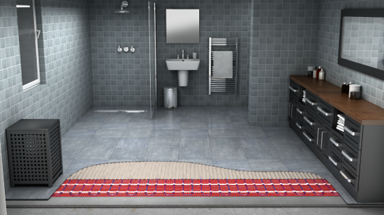 underfloor heating for bathroom