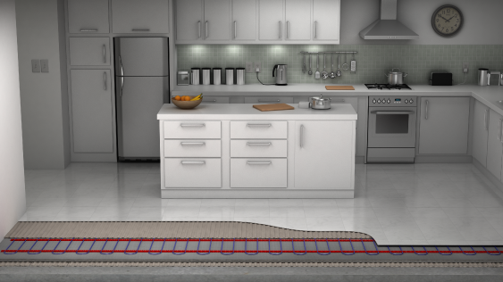 underfloor heating for kitchen