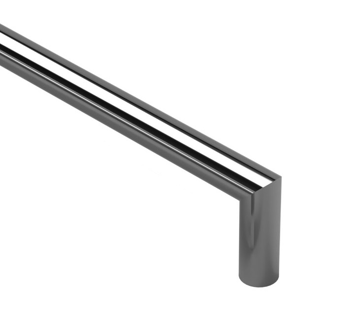 single bar electric heated towel rail detail